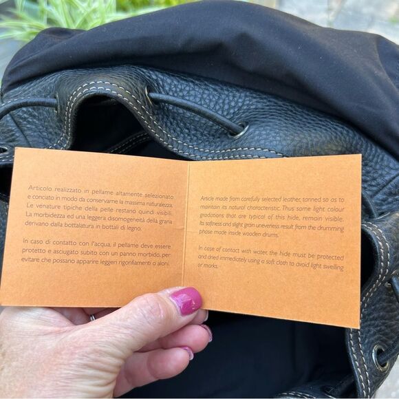 Tod's Black Leather Backpack with Drawstring Closure - Picture 14 of 16